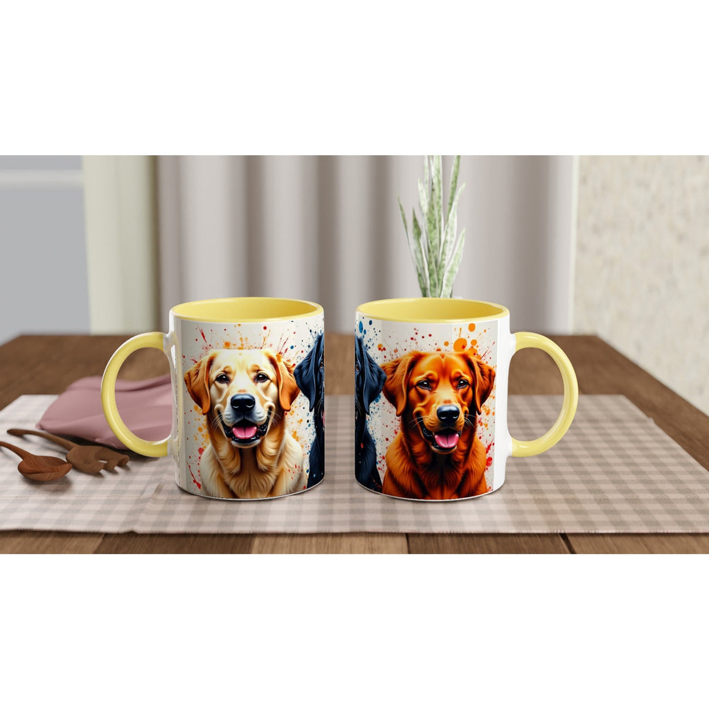 A Trio of Labradors (Yellow) - YookayDesigns.com