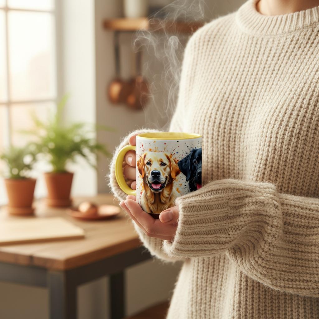 A Trio of Labradors (Yellow) - YookayDesigns.com