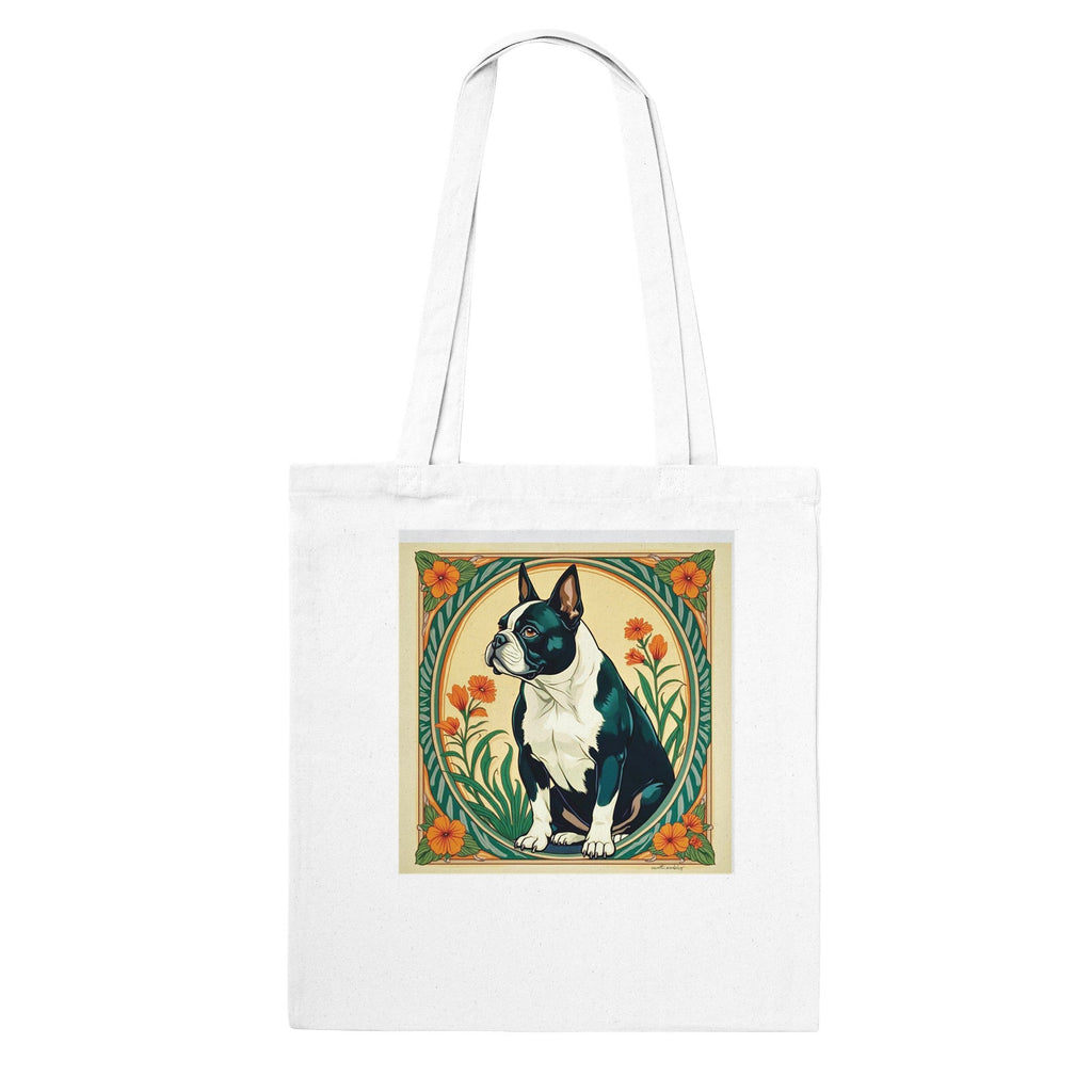 Art Nouveau French Bulldog Tote Bag - Eco - Friendly, Unique Gift for Dog Lovers - YookayDesigns.com