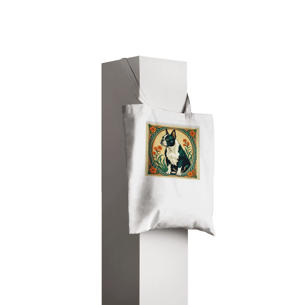 Art Nouveau French Bulldog Tote Bag - Eco - Friendly, Unique Gift for Dog Lovers - YookayDesigns.com