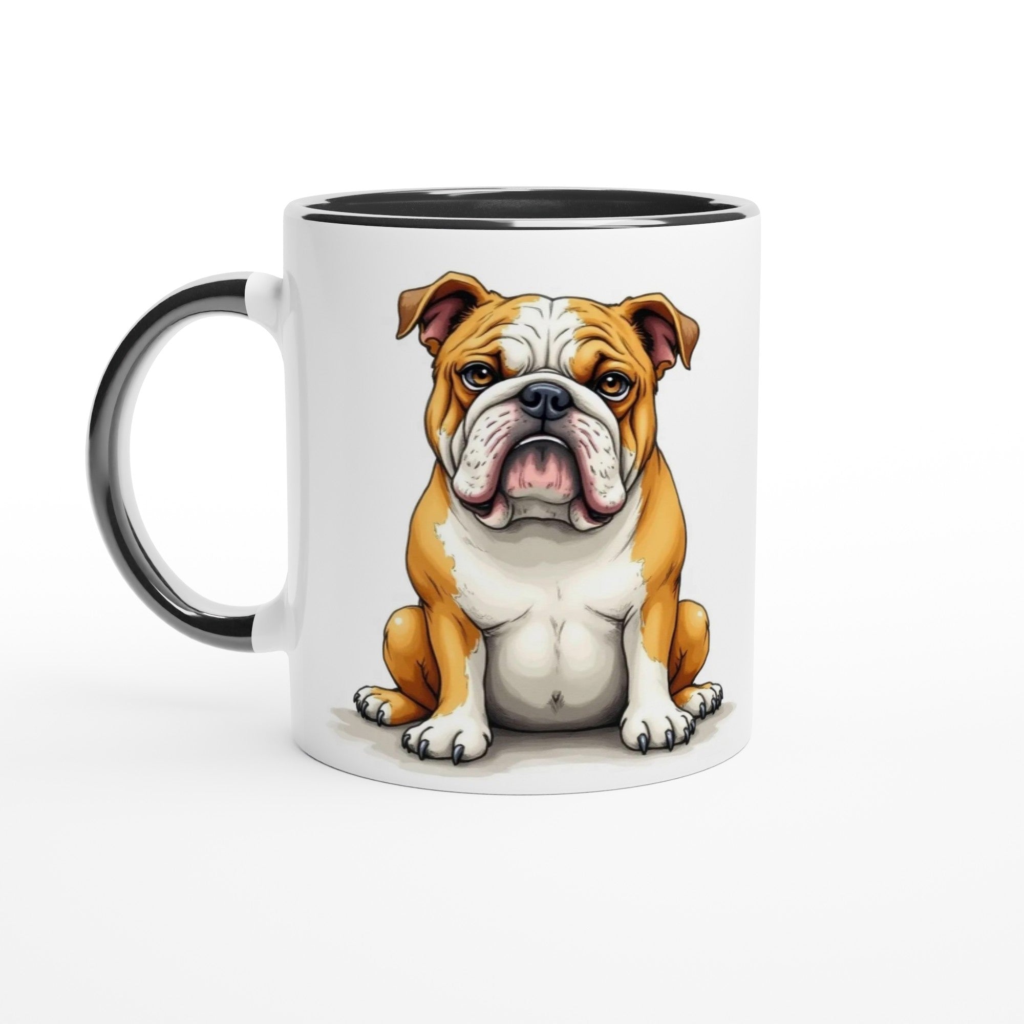 Bulldog Mug – Unique Front & Back Design – Gift for Bulldog Owner – Dog Lover Mug UK Dispatch - YookayDesigns.com