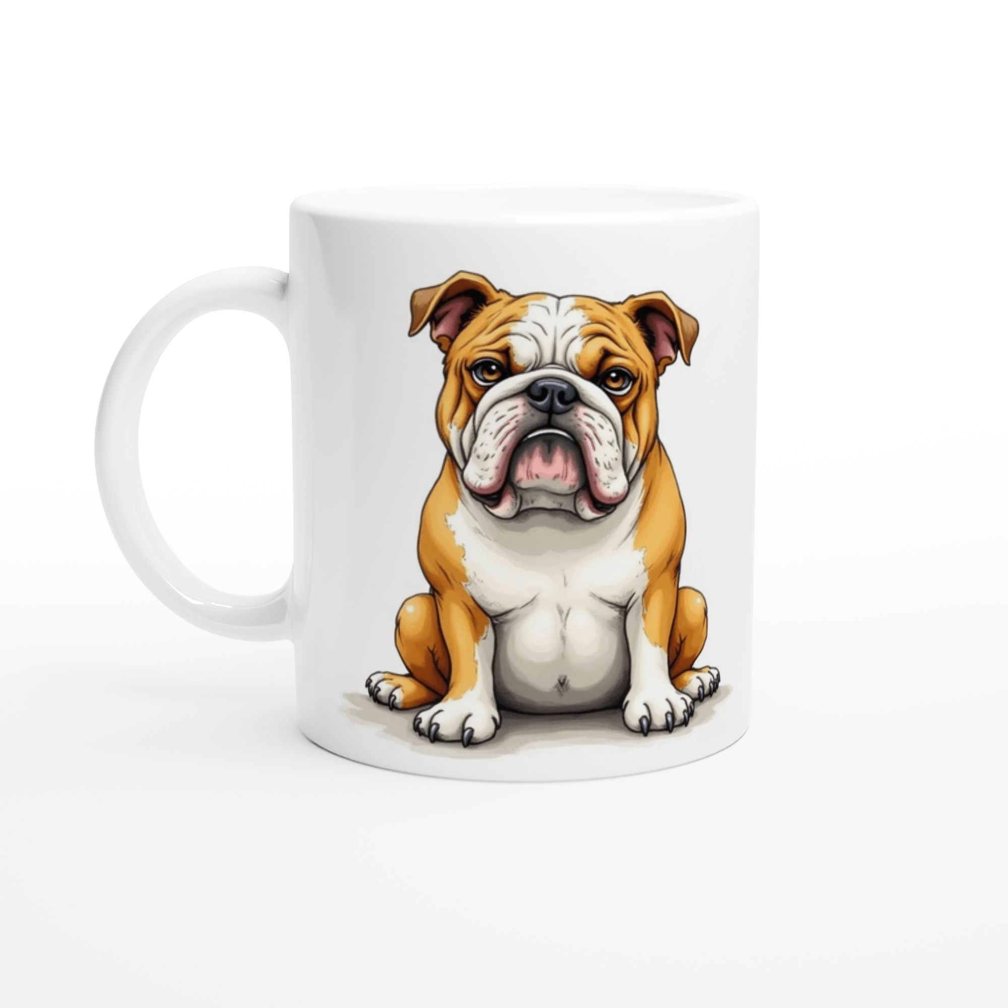 Bulldog Mug – Unique Front & Back Design – Gift for Bulldog Owner – Dog Lover Mug UK Dispatch - YookayDesigns.com