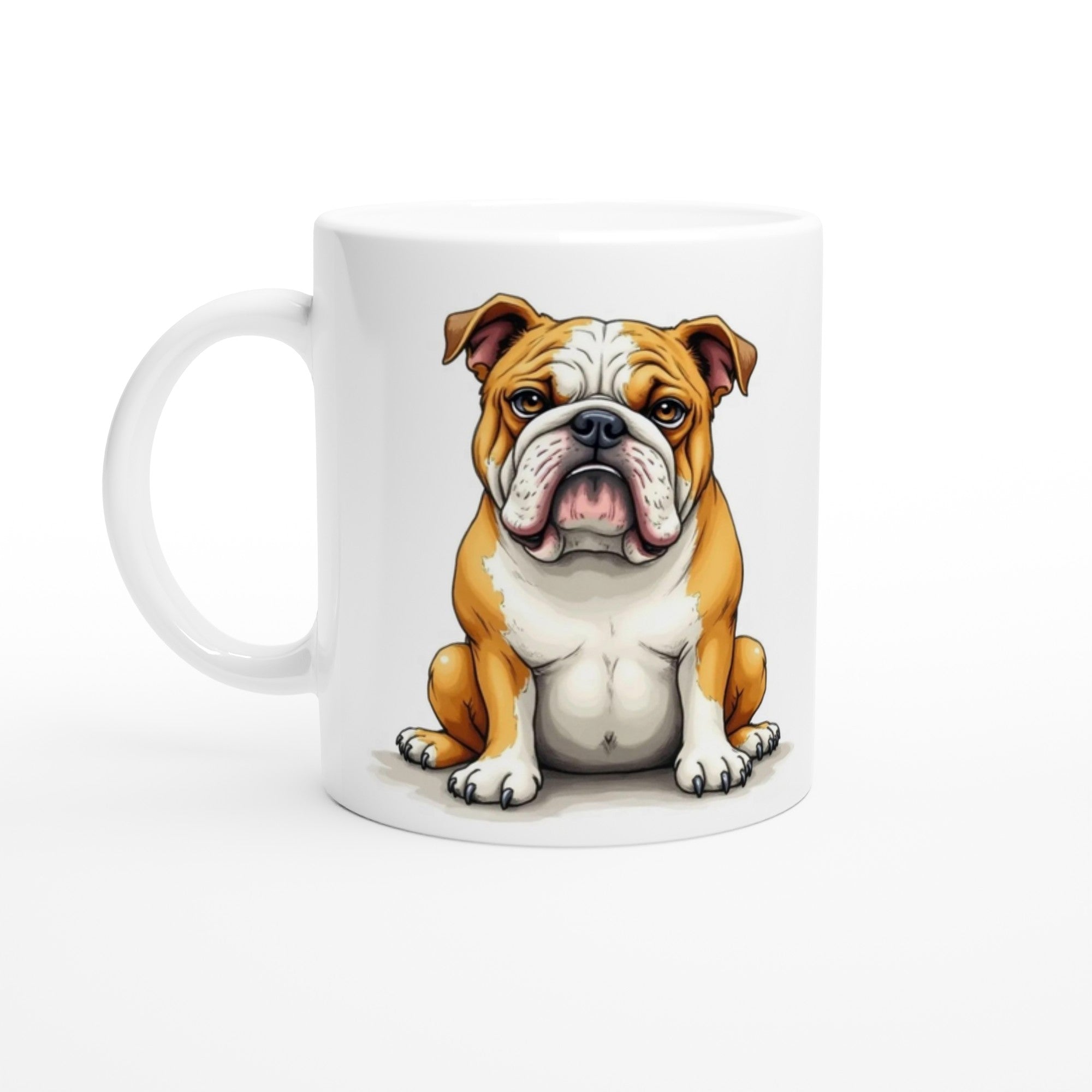 Bulldog Mug – Unique Front & Back Design – Gift for Bulldog Owner – Dog Lover Mug UK Dispatch - YookayDesigns.com