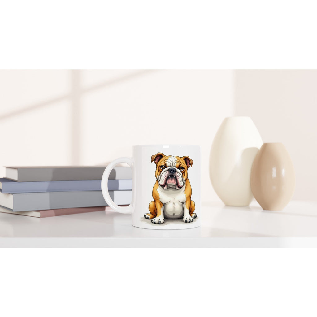Bulldog Mug – Unique Front & Back Design – Gift for Bulldog Owner – Dog Lover Mug UK Dispatch - YookayDesigns.com