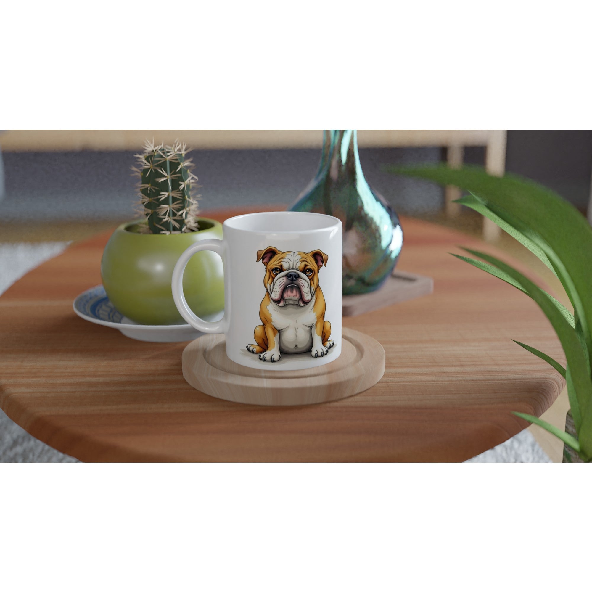Bulldog Mug – Unique Front & Back Design – Gift for Bulldog Owner – Dog Lover Mug UK Dispatch - YookayDesigns.com