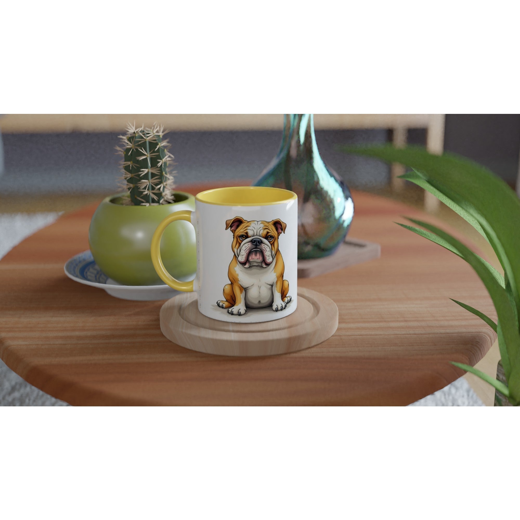 Bulldog Mug – Unique Front & Back Design – Gift for Bulldog Owner – Dog Lover Mug UK Dispatch - YookayDesigns.com