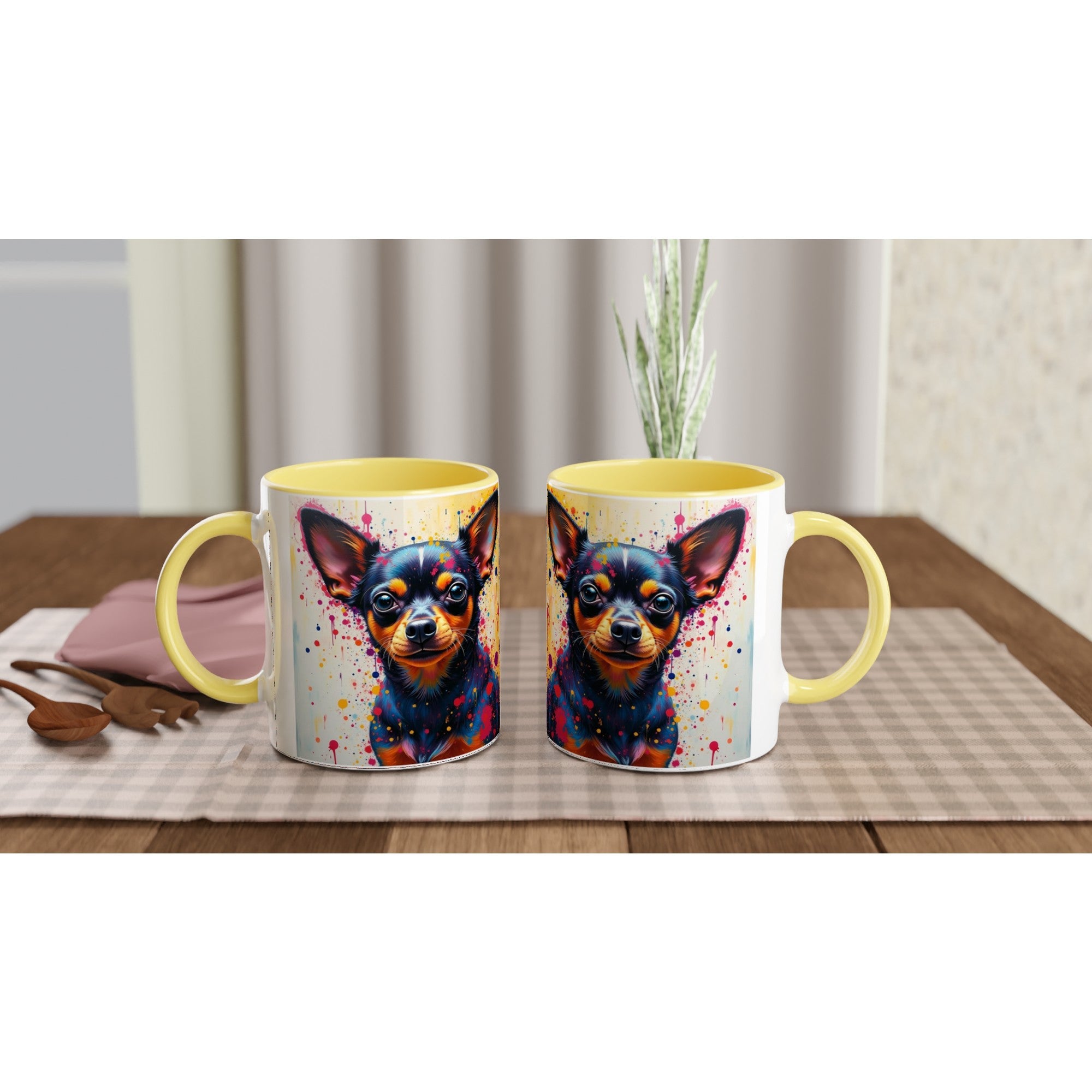 Cheeky Chihuahua Mug 2 - Perfect for Morning Coffee - YookayDesigns.com