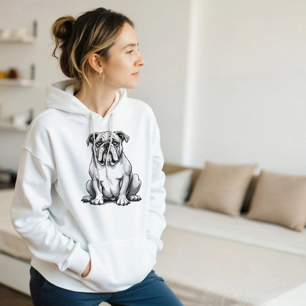 Unique Bulldog Hoodie - Unisex Dog Lover Gift - Soft Cotton Blend Fashion Item - YookayDesigns.com