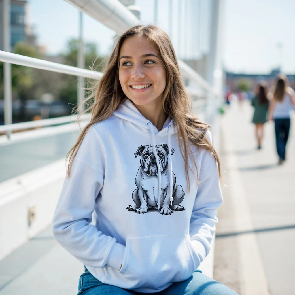 Unique Bulldog Hoodie - Unisex Dog Lover Gift - Soft Cotton Blend Fashion Item - YookayDesigns.com