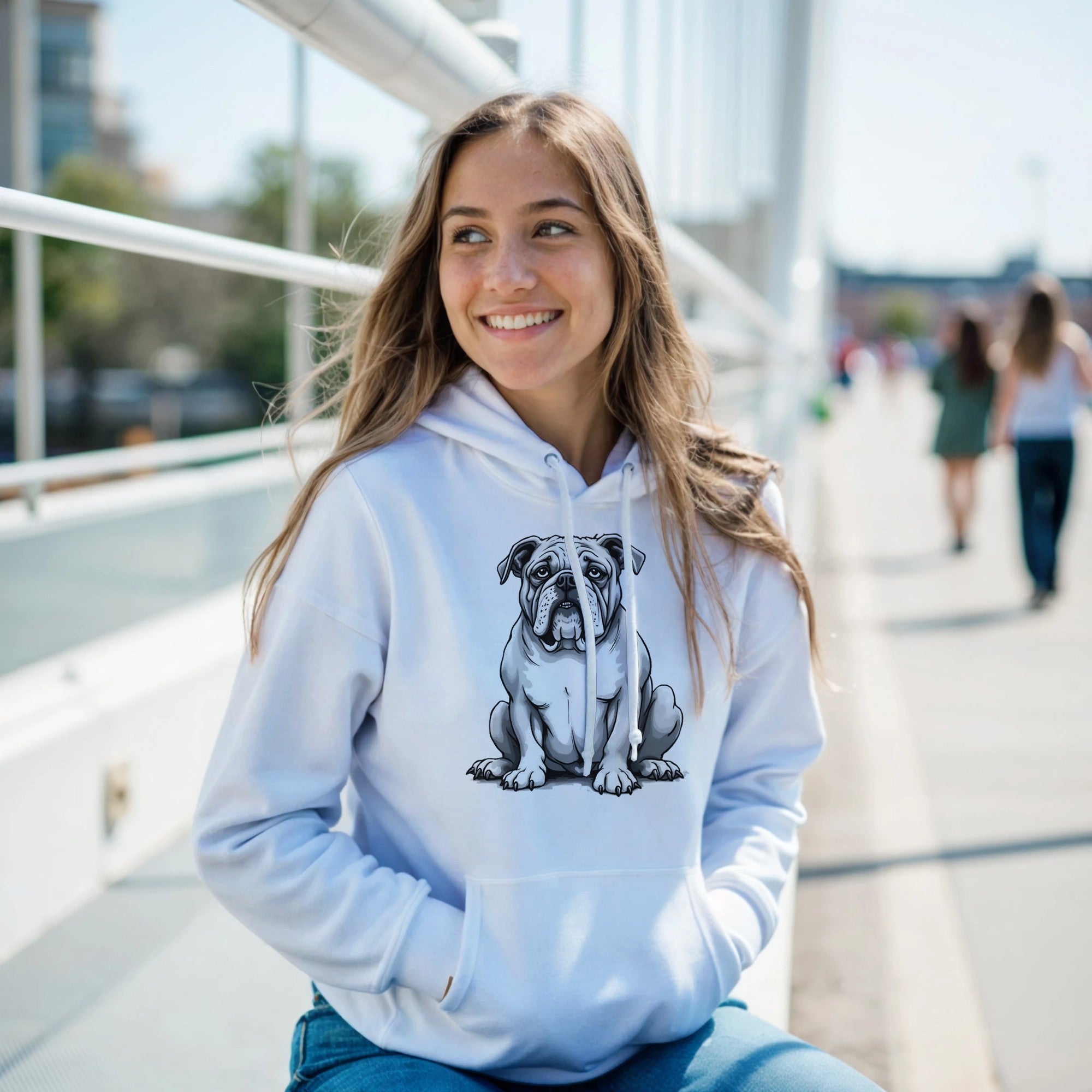 Unique Bulldog Hoodie - Unisex Dog Lover Gift - Soft Cotton Blend Fashion Item - YookayDesigns.com