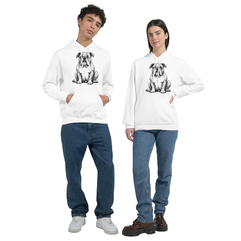 Unique Bulldog Hoodie - Unisex Dog Lover Gift - Soft Cotton Blend Fashion Item - YookayDesigns.com