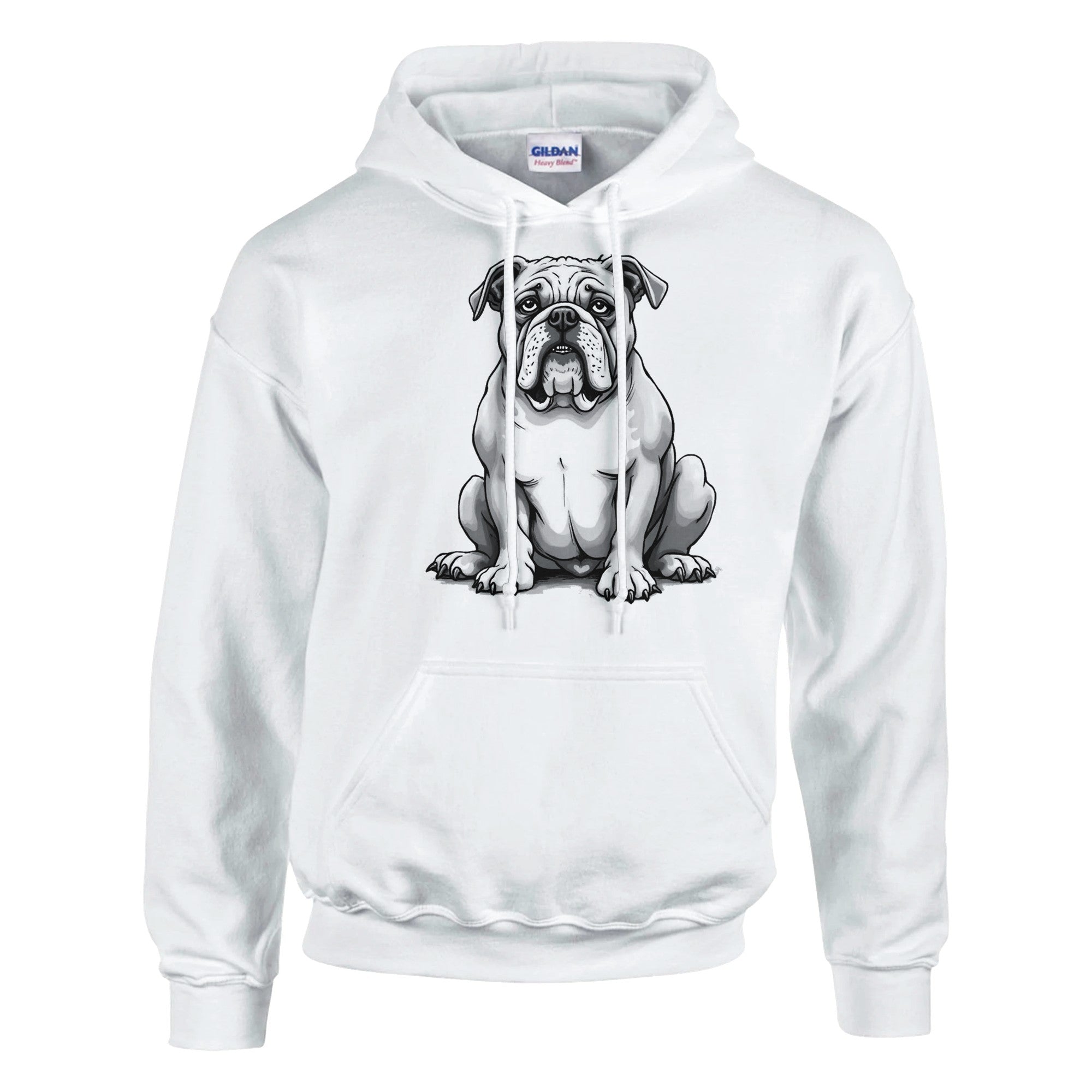 Unique Bulldog Hoodie - Unisex Dog Lover Gift - Soft Cotton Blend Fashion Item - YookayDesigns.com