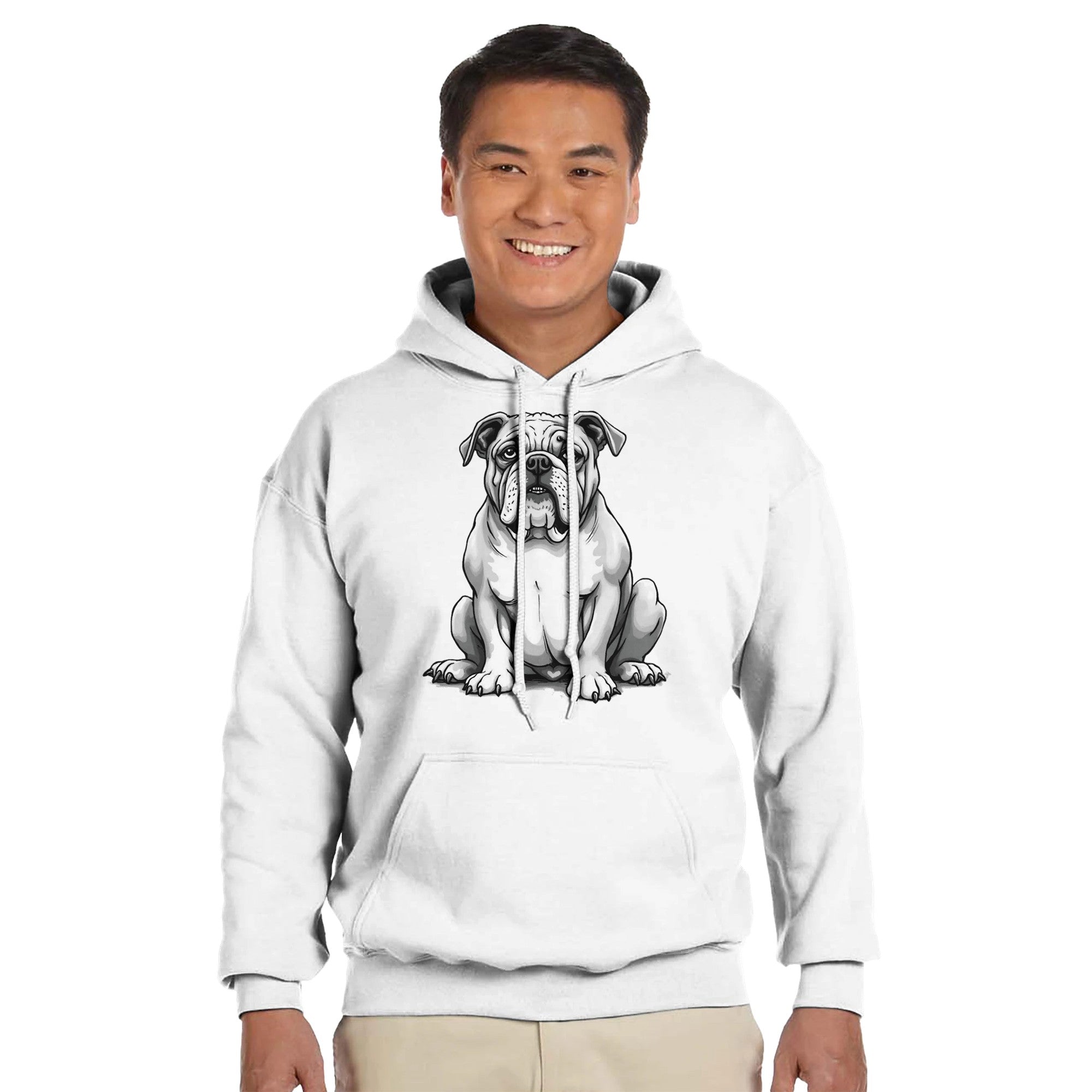 Unique Bulldog Hoodie - Unisex Dog Lover Gift - Soft Cotton Blend Fashion Item - YookayDesigns.com