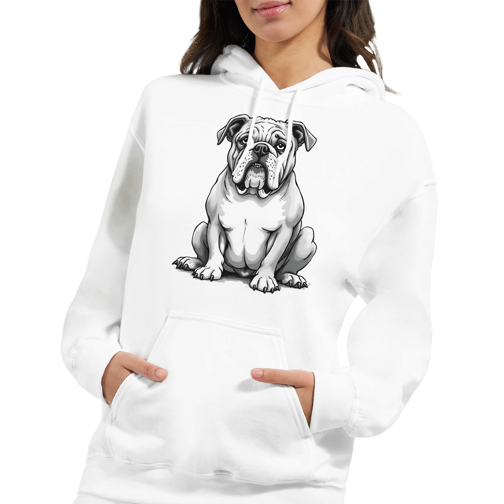 Unique Bulldog Hoodie - Unisex Dog Lover Gift - Soft Cotton Blend Fashion Item - YookayDesigns.com