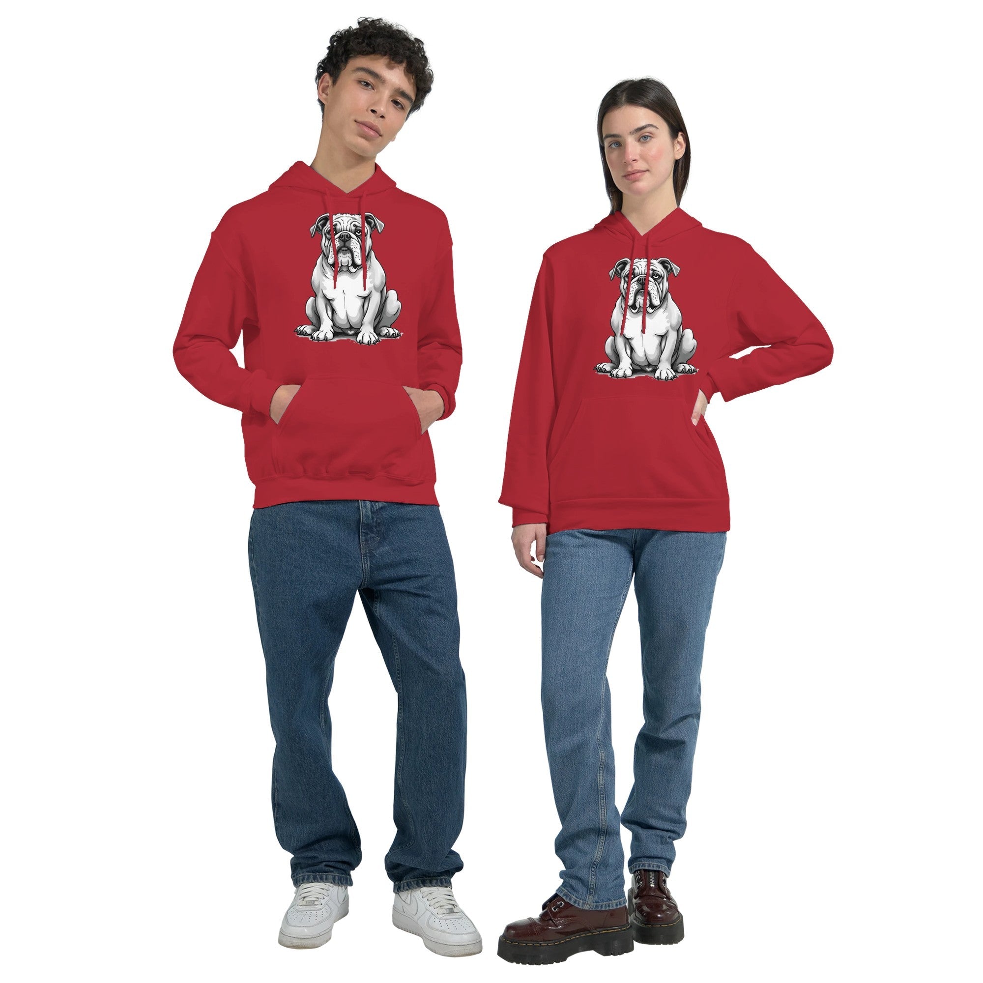 Unique Bulldog Hoodie - Unisex Dog Lover Gift - Soft Cotton Blend Fashion Item - YookayDesigns.com