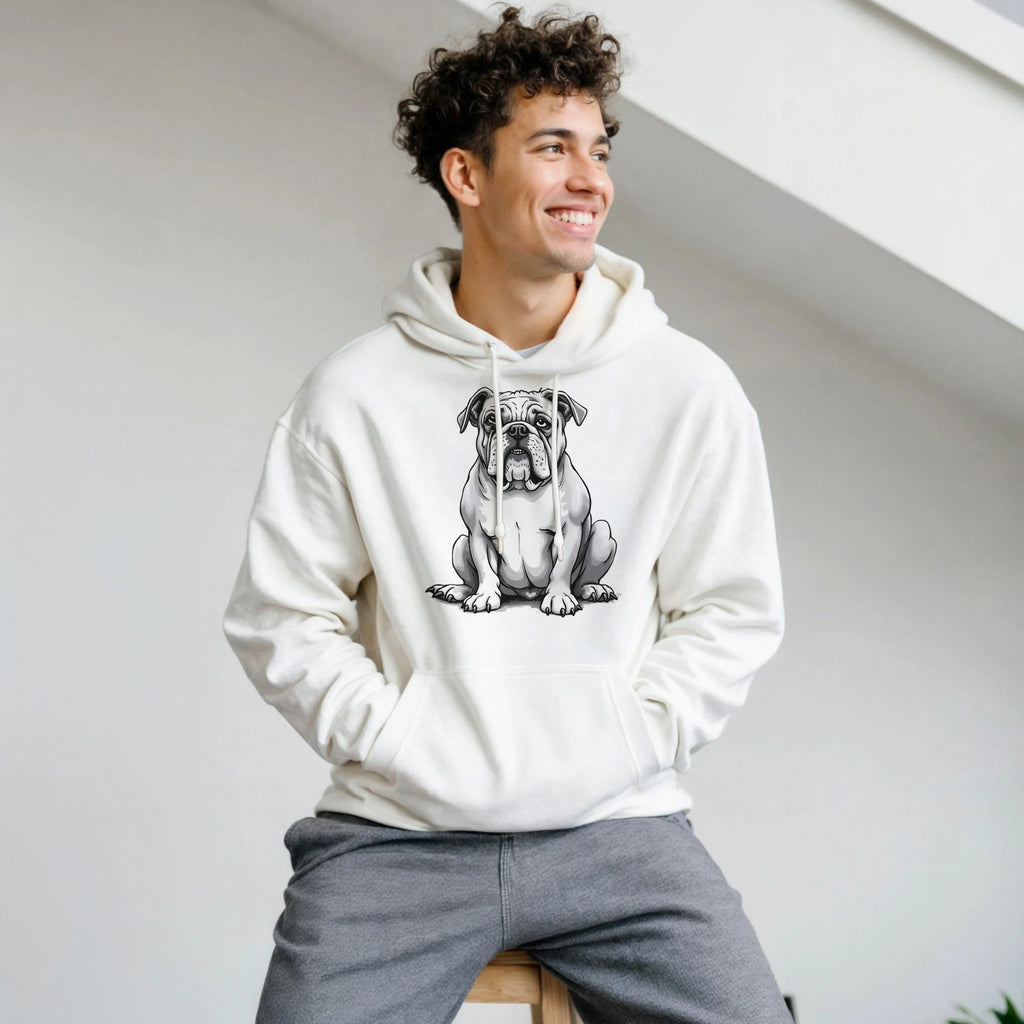 Unique Bulldog Hoodie - Unisex Dog Lover Gift - Soft Cotton Blend Fashion Item - YookayDesigns.com